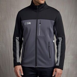 NFL Team Apparel Seattle Seahawks Men’s Fleece Lined Coat